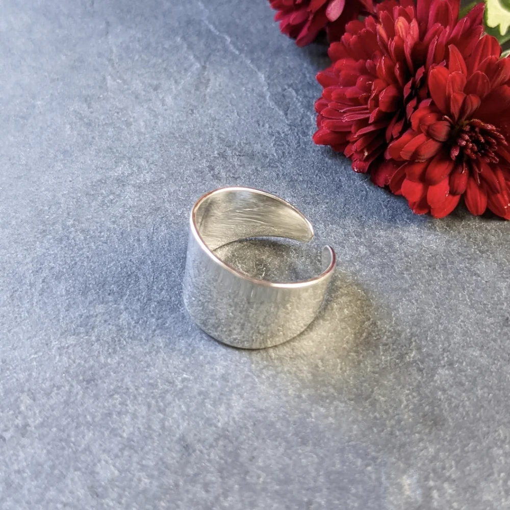 🦋LAST🦋 NWT Honeycat Thick Silver Wrap Ring